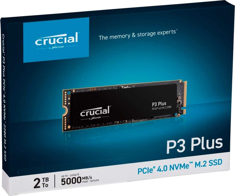 Crucial P3 Plus 2TB NVMe Gen4
