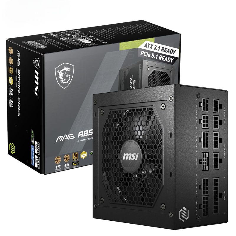MSI MAG A850GL PCIE5 80+ Gold 850W